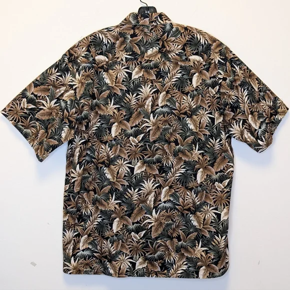 Vintage Pierre Cardin Hawaiian Shirt Tropical Print Cotton Made in Korea Resort - Picture 8 of 12